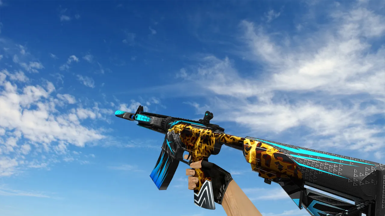 Скриншот Модель M4A1 M4A4 Gury Jaguar v_/p_/w_ для CS 1.6: звуки, анимация осмотра и качество текстур