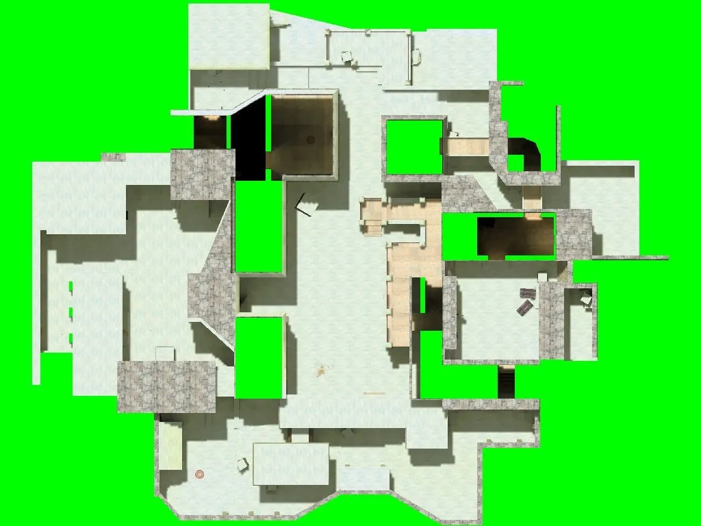 Скриншот  Карта de_snowball для CS 1.6 - Тактические возможности и стратегия