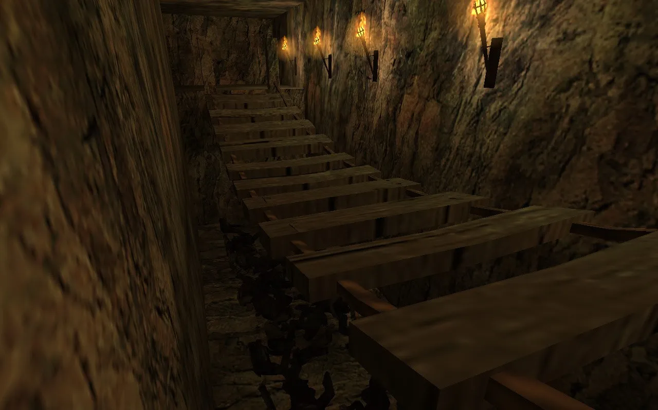 Скриншот  deathrun_old_mine для CS 1.6: карта deathrun, баланс сторон, точки и настройка для сервера