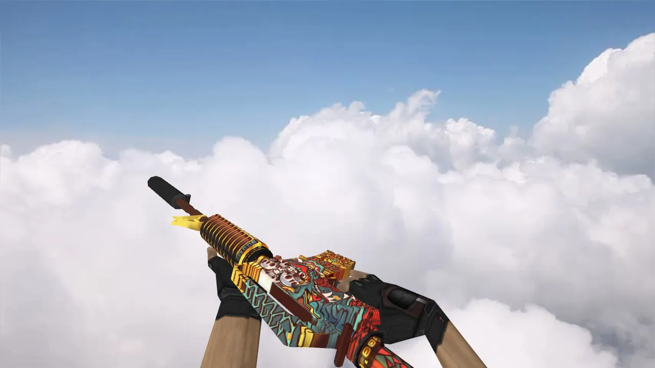 Скриншот Модель M4A1 Calamity v_model для CS 1.6: звуки, осмотр, текстуры и анимация