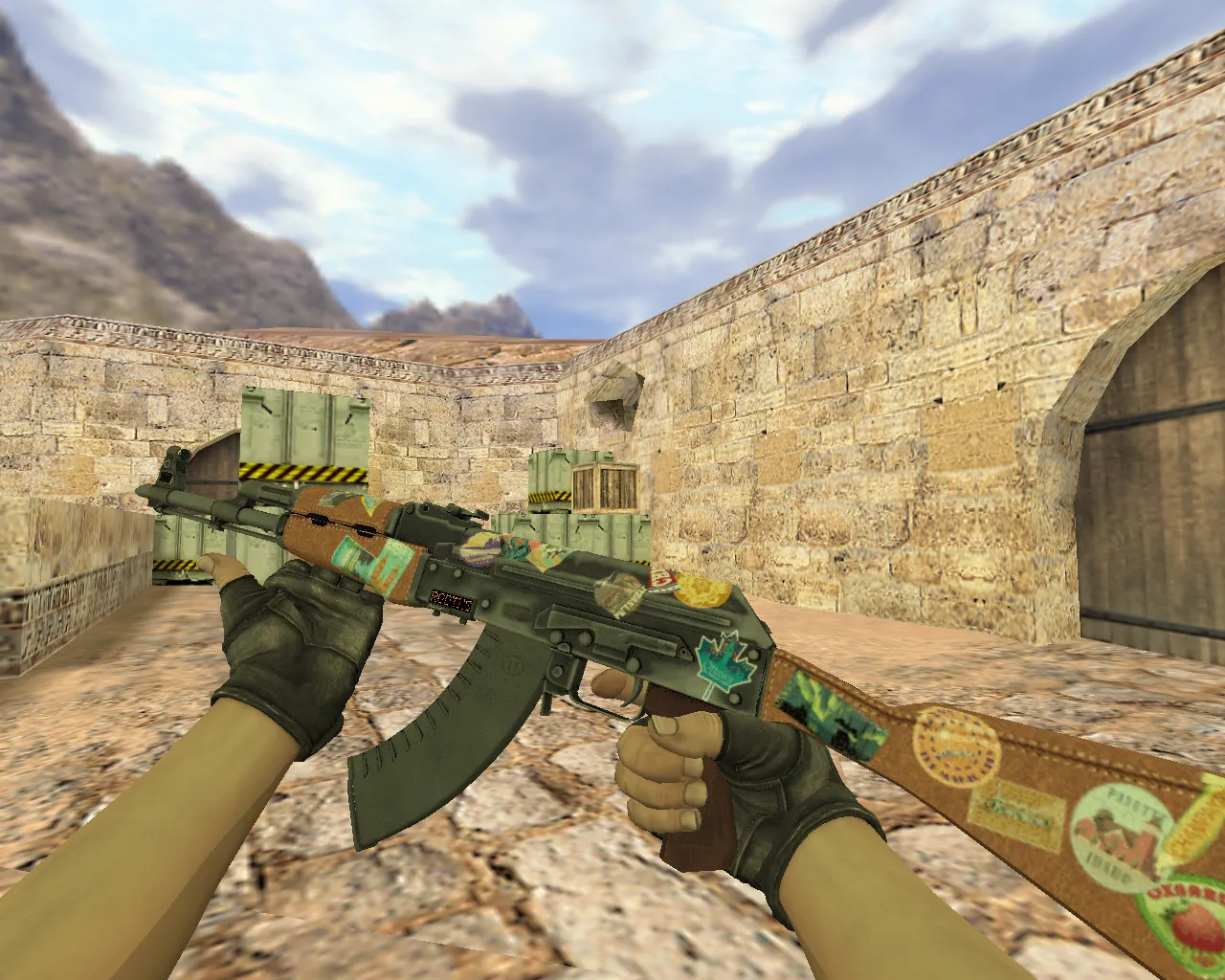 Скриншот Модель «АК-47 Путешественник» для CS 1.6 - Уникальные детали