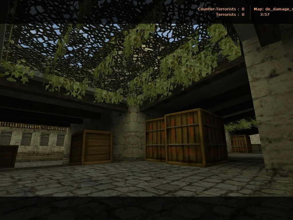 Скриншот  Карта de_damage_village для CS 1.6: тактика, баланс сторон, .nav для ботов и оптимизация wpoly/epoly
