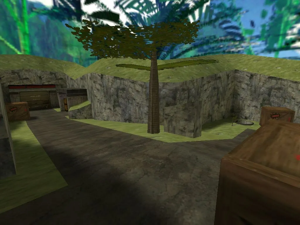 Скриншот  de_bridge для CS 1.6: баланс сторон, точки, боты (.nav), оптимизация wpoly/epoly