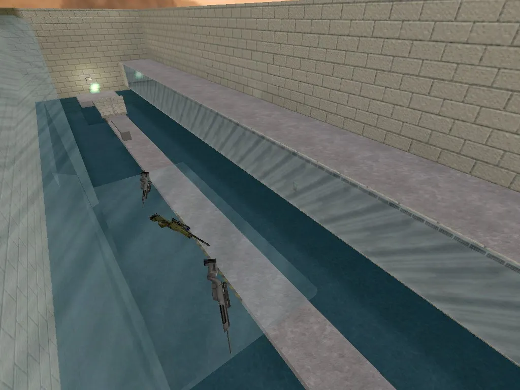 Скриншот  deathrun_spl_prefinal для CS 1.6: тактика за CT/T, точки, боты .nav и оптимизация карты