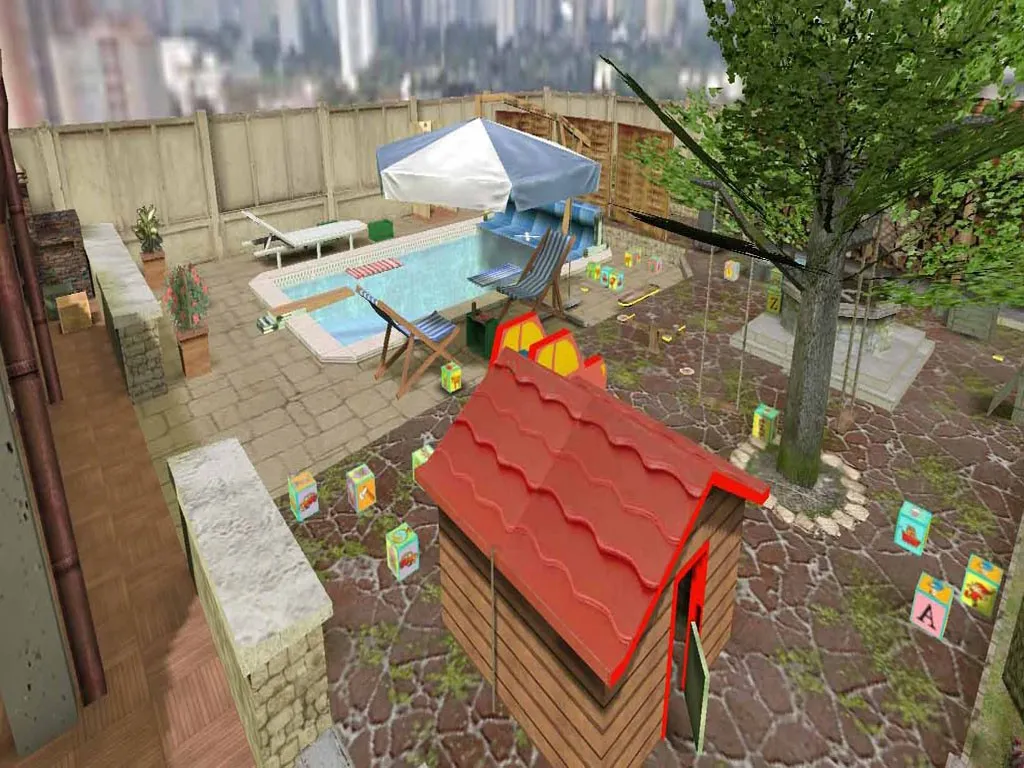 Скриншот  Карта de_rats_garden_csz для CS 1.6 - Тактические возможности и особенности