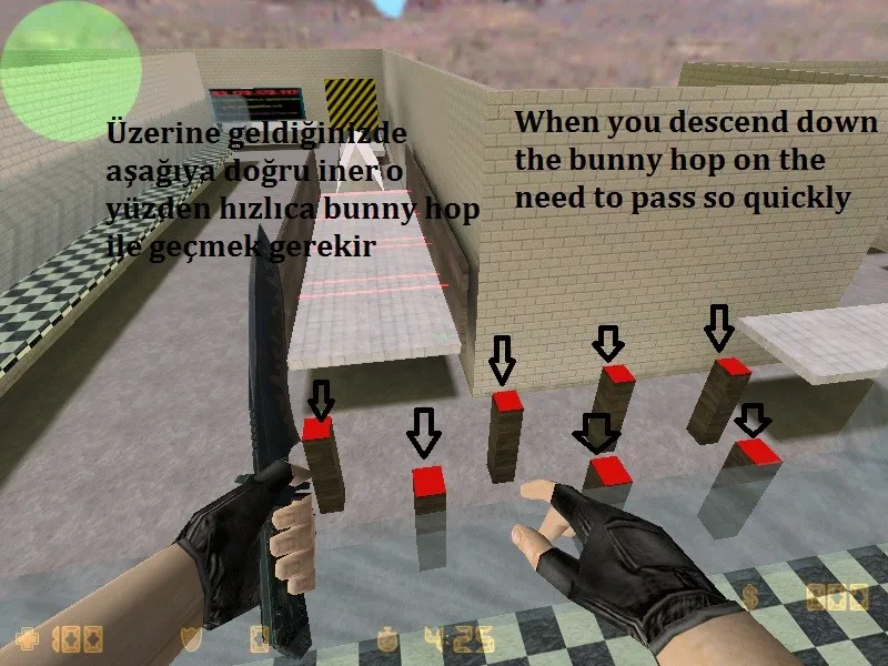 Скриншот  deathrun_galaxy_v1 для CS 1.6: карта deathrun, точки, боты с .nav, оптимизация wpoly/epoly