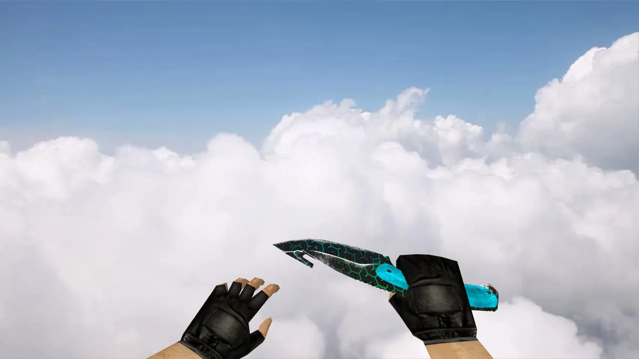 Скриншот  Модель ножа «Полимер» с лезвием-крюком v_model для CS 1.6: звуки, анимация осмотра и качество текстур