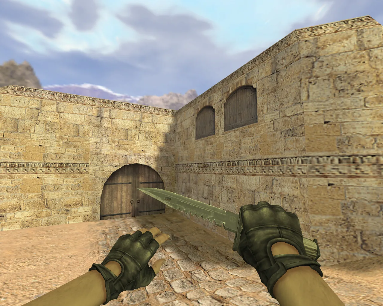 Скриншот Модель v_ штык-нож М9 Черный глянец для CS 1.6: p_ и w_ модели, звуки, анимация осмотра и текстуры