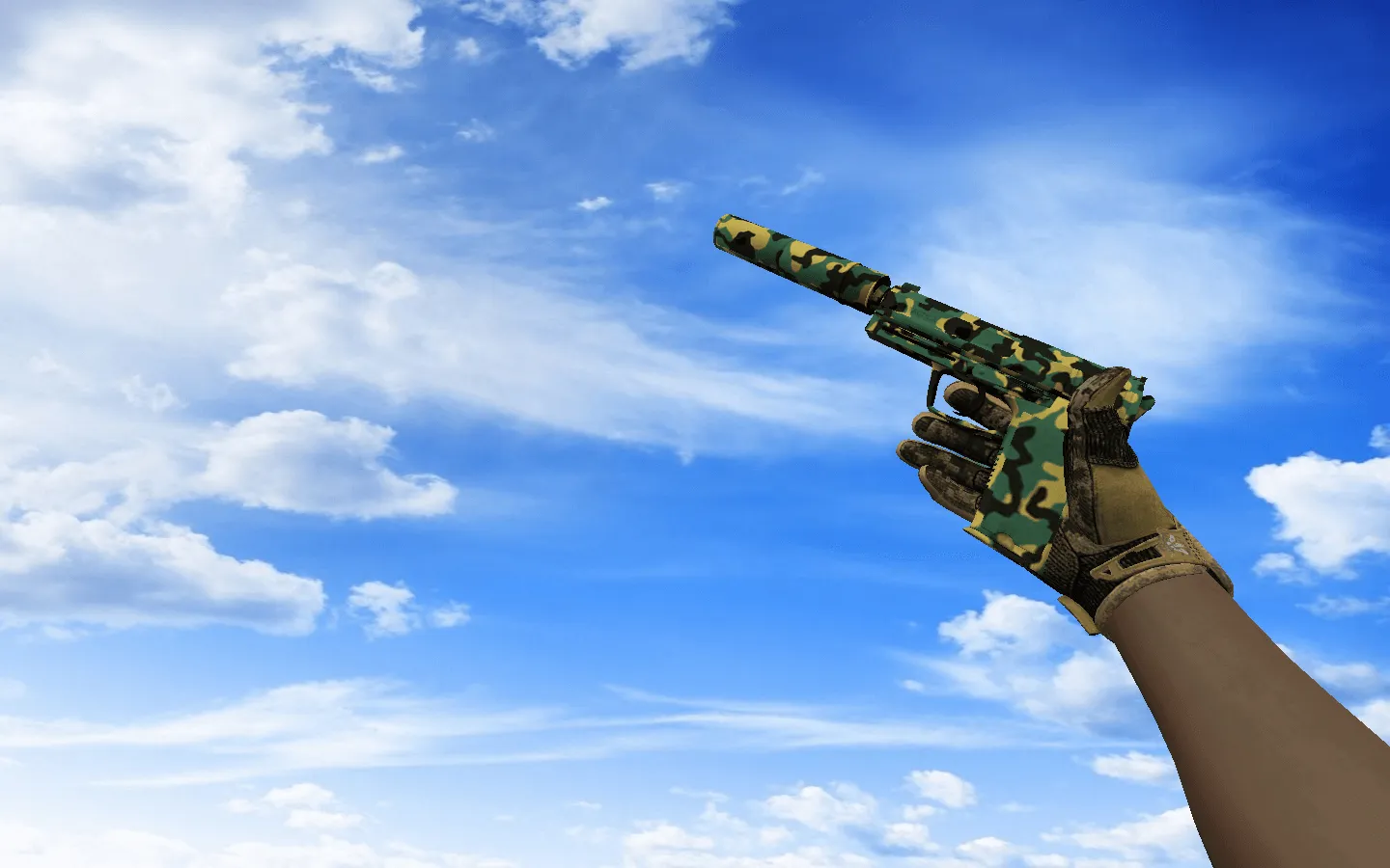 Скриншот  Пак оружия CS 1.6 «Засуха» со спортивными перчатками: АК-47, AWP, M4A4, ножи и скины под руку