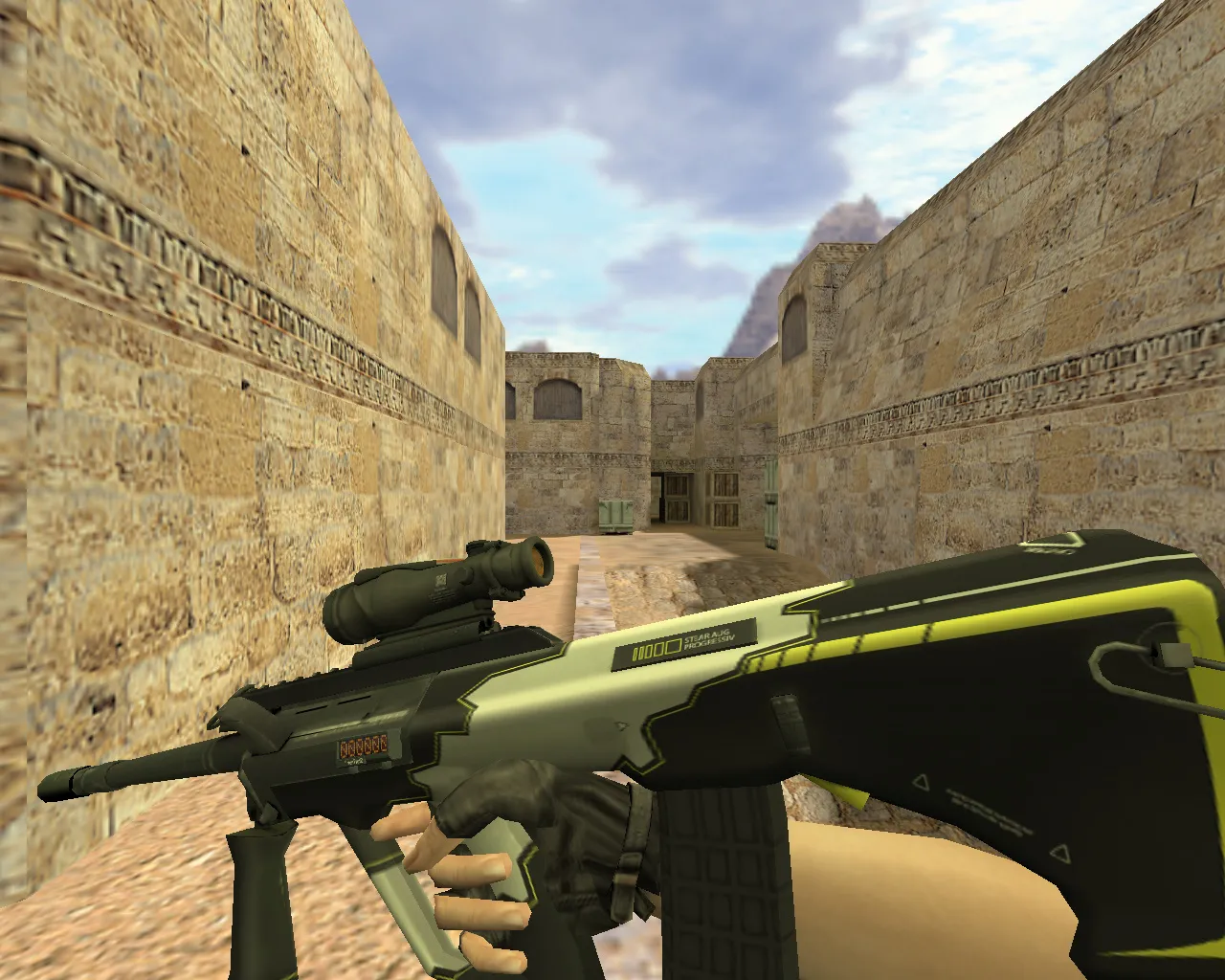 Скриншот Модель «AUG Закрученный» для CS 1.6 - Детали и особенности