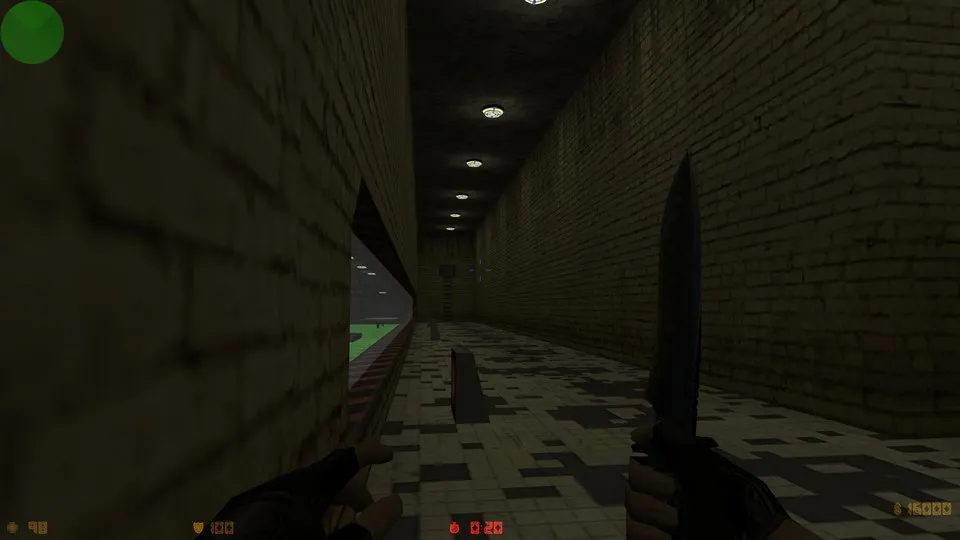 Скриншот  deathrun_toxic_pg для CS 1.6: карта для тренировки, тактика за CT и T, точки ловушек и прохождение