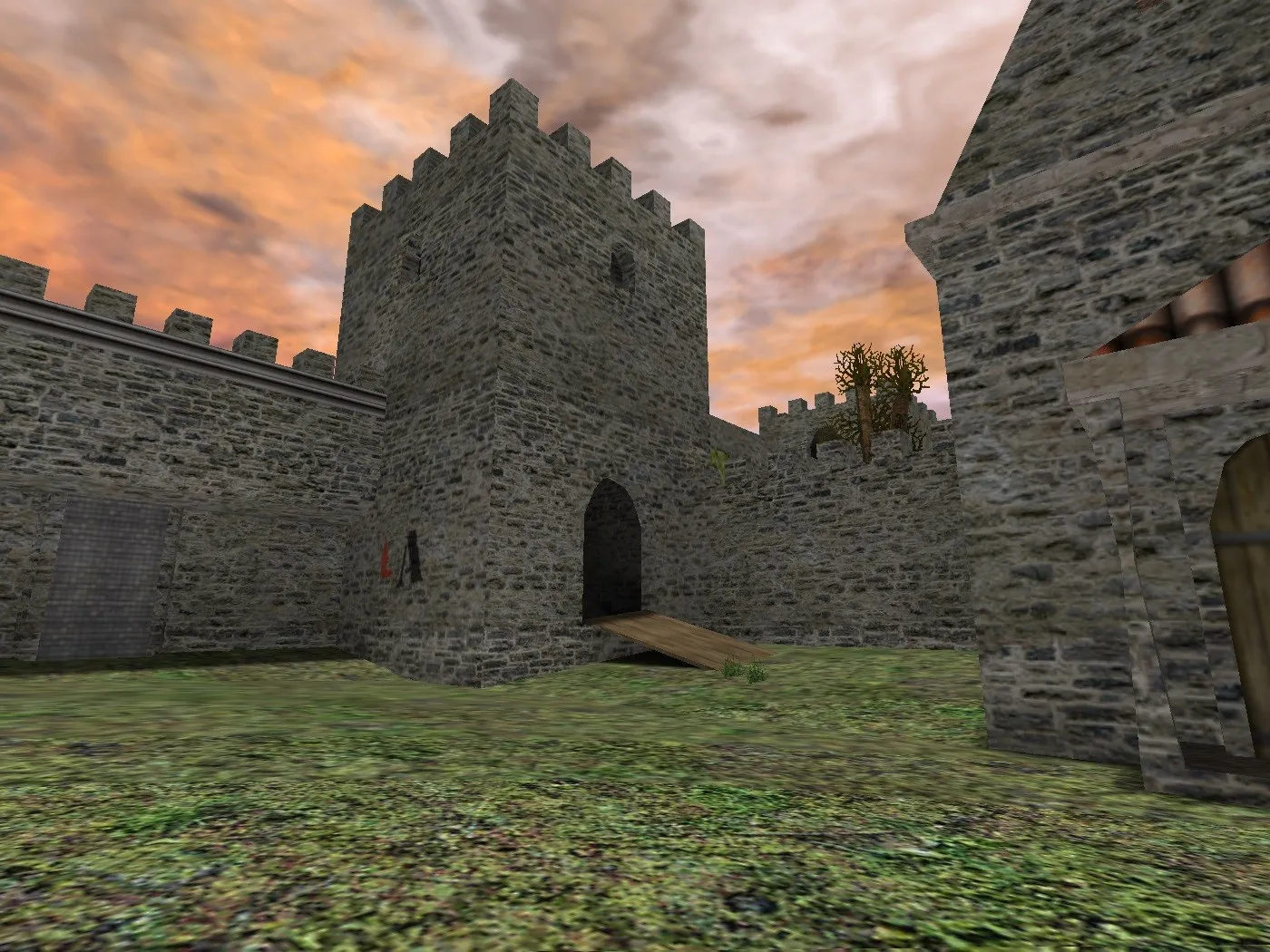 Скриншот  Карта de_stronghold для CS 1.6 - Тактические особенности и стратегии