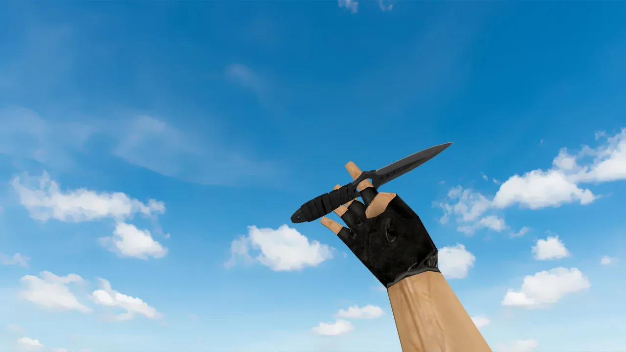 Скриншот Skeleton Knife Vanilla on Default Hands v_ нож для CS 1.6: текстуры, анимация осмотра и настройка sequences