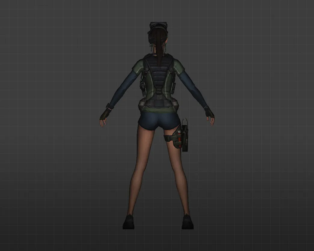 Скриншот Модель «Лиза» для CS 1.6 - Уникальный скин для вашего персонажа