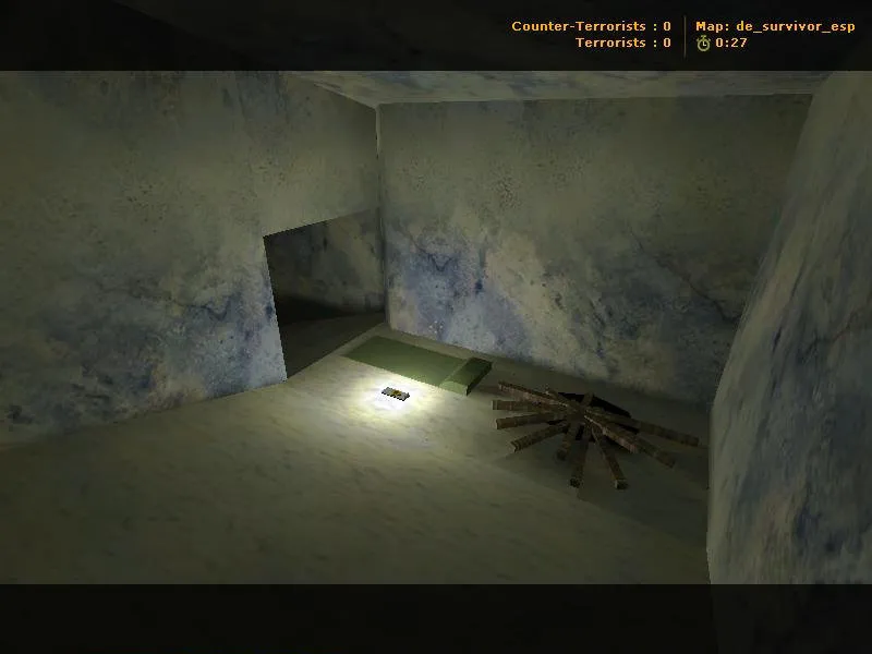 Скриншот Карта de_survivor_esp для CS 1.6 - Тактические возможности и оптимизация