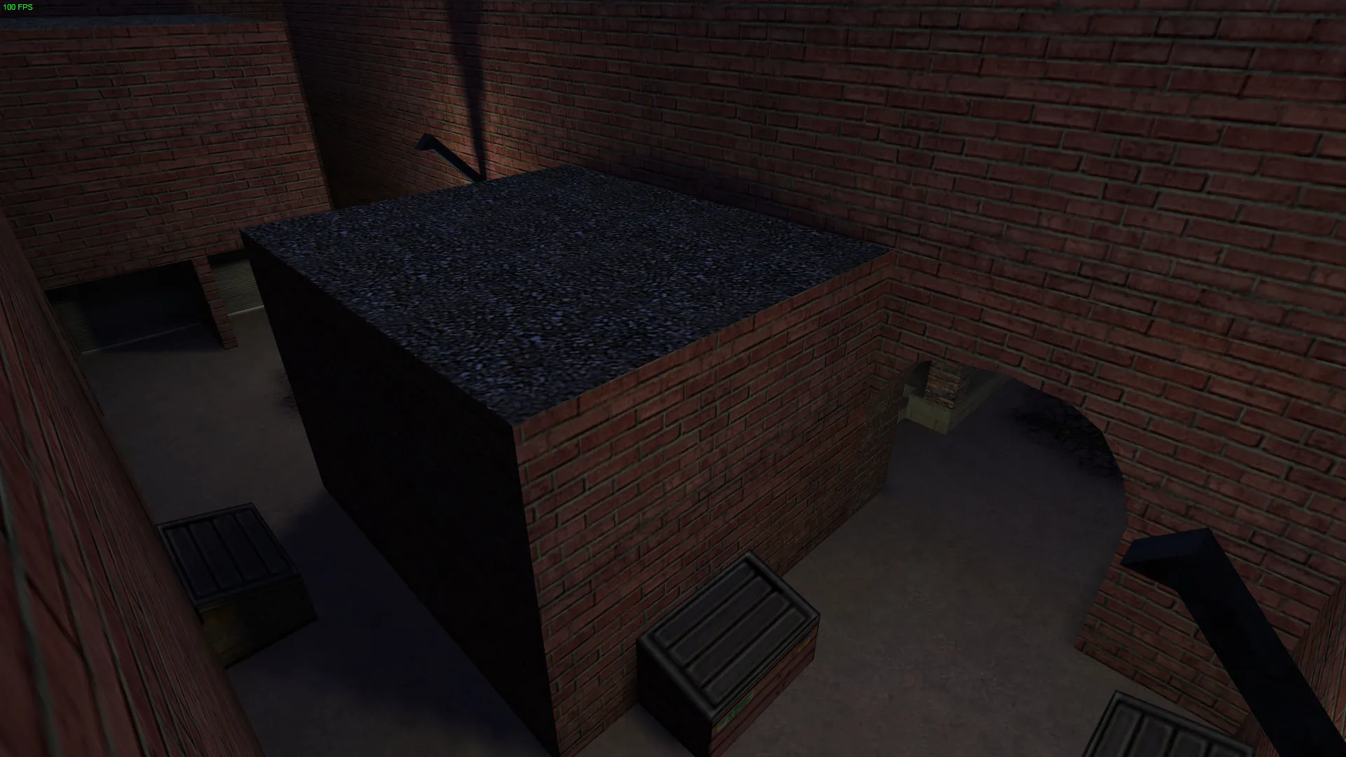 Скриншот Карта de_alley23 для CS 1.6: баланс сторон, точки, .nav для ботов и оптимизация wpoly/epoly