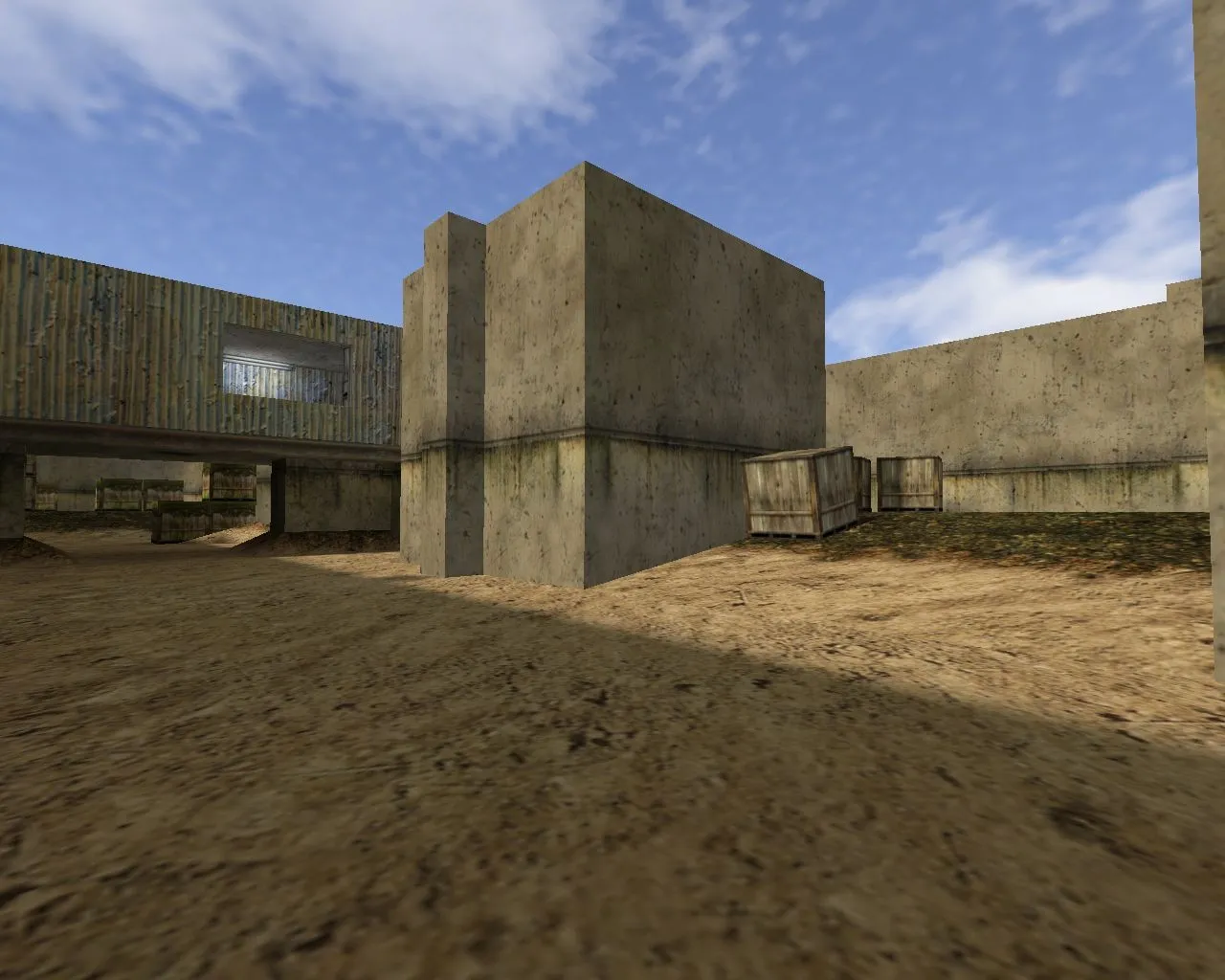 Скриншот  Карта de_antishock для CS 1.6: баланс сторон, точки под Т/КТ, .nav для ботов и оптимизация wpoly/epoly