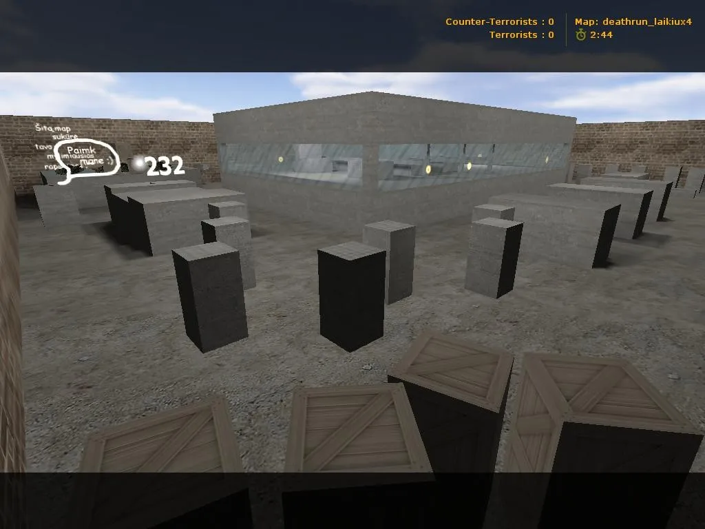 Скриншот  deathrun_laikiux4 для CS 1.6: тактика за CT и T, точки, .nav, оптимизация wpoly/epoly