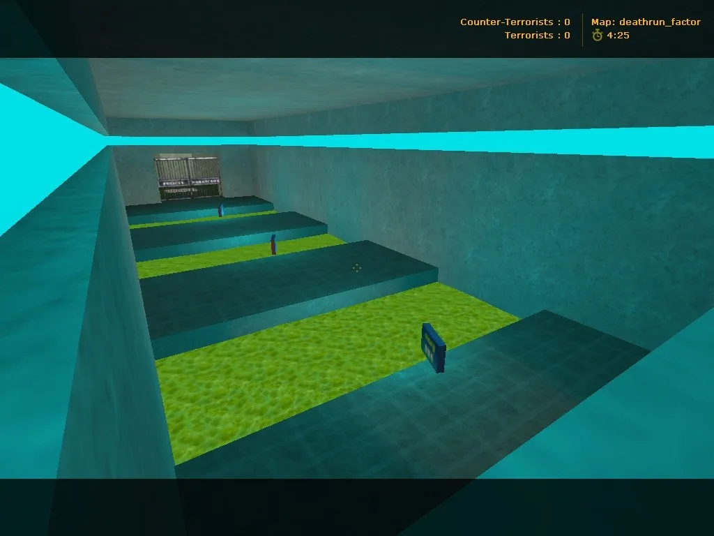 Скриншот  deathrun_factor для CS 1.6: карты deathrun, тактика за терр/контр, боты .nav, оптимизация
