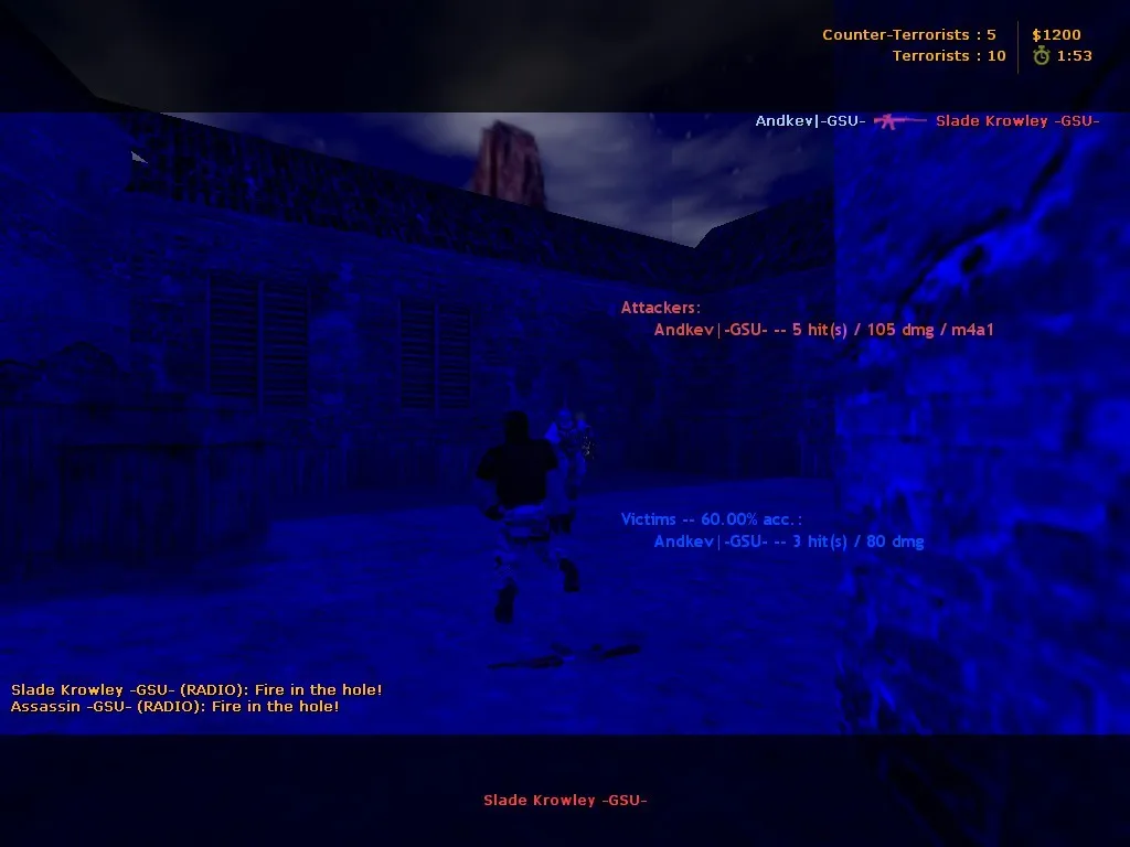 Скриншот  Карта de_inferno_night_gsu для CS 1.6 - Уникальный опыт игры