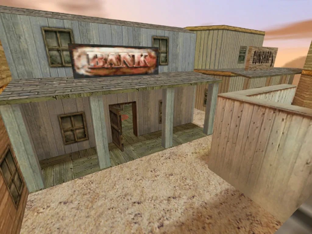 Скриншот  Карта de_wanted для CS 1.6: Тактика и особенности