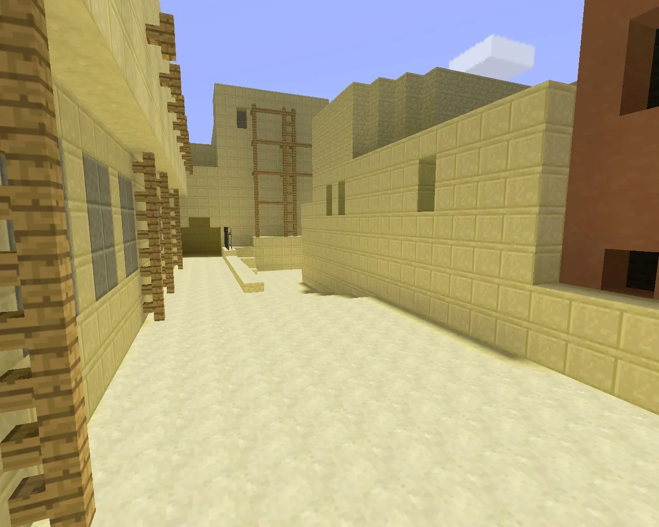 Скриншот  Карта de_mirage_minecraft для CS 1.6 – Оптимизированный геймплей