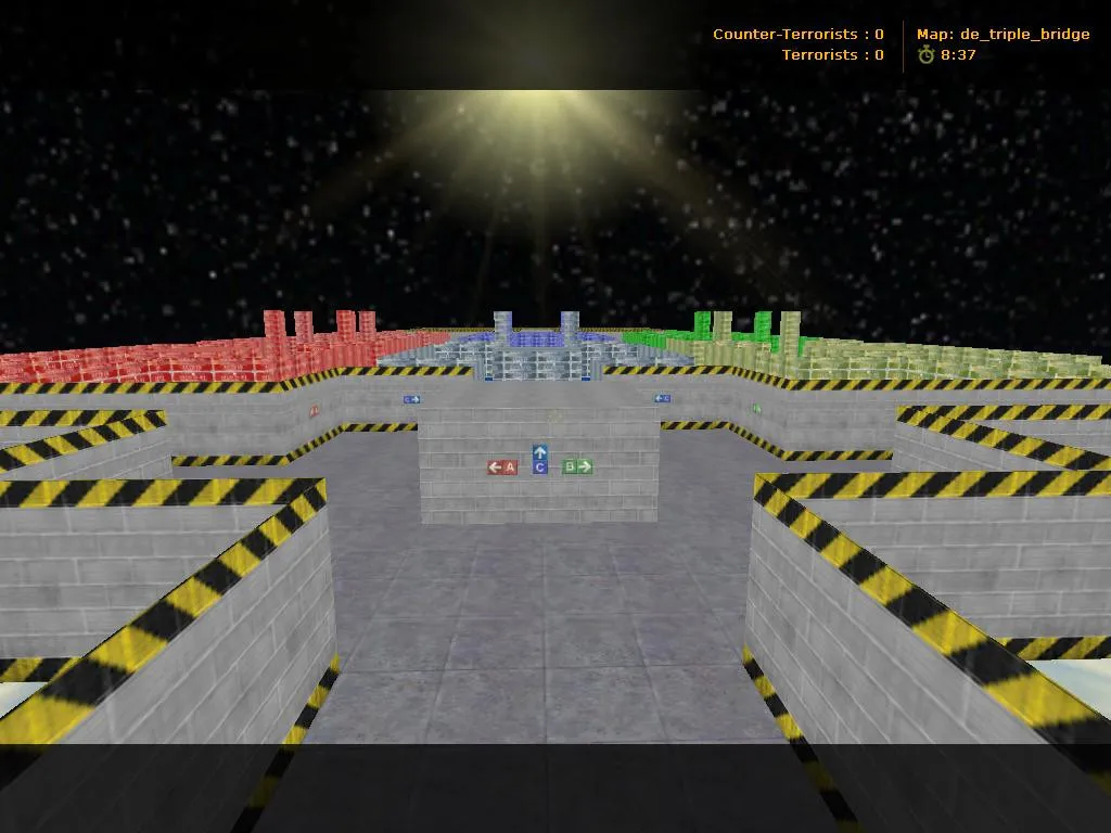 Скриншот  Карта de_triple_bridge для CS 1.6: Тактический анализ и особенности