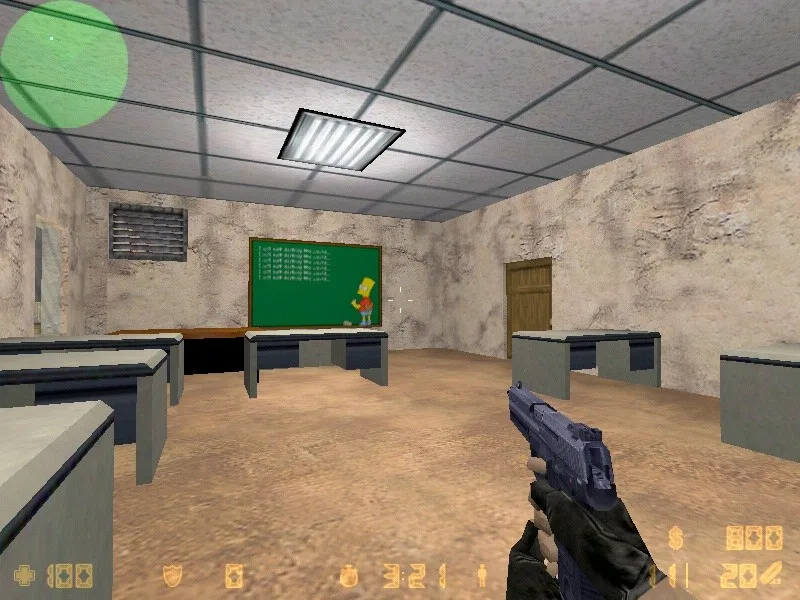 Скриншот Карта de_eat_my_shorts для CS 1.6: тактика, точки, .nav для ботов и оптимизация wpoly/epoly