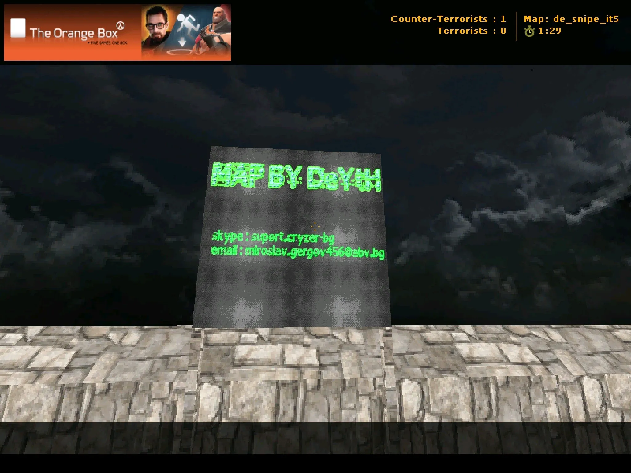 Скриншот  Карта de_snipe_it5_2014 для CS 1.6 - Тактические возможности и оптимизация