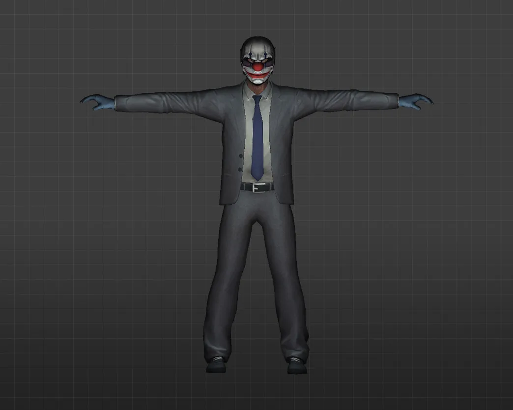 Скриншот Модель «Грабители PayDay» для CS 1.6 - Уникальный скин для вашей игры