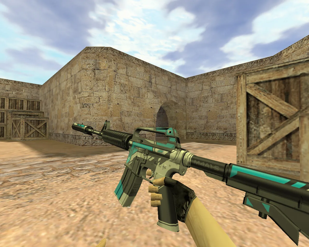 Скриншот Модель «М4А1 Эволюция» v_m4a1 p_m4a1 w_m4a1 для CS 1.6: звук, анимация осмотра, текстуры, настройка