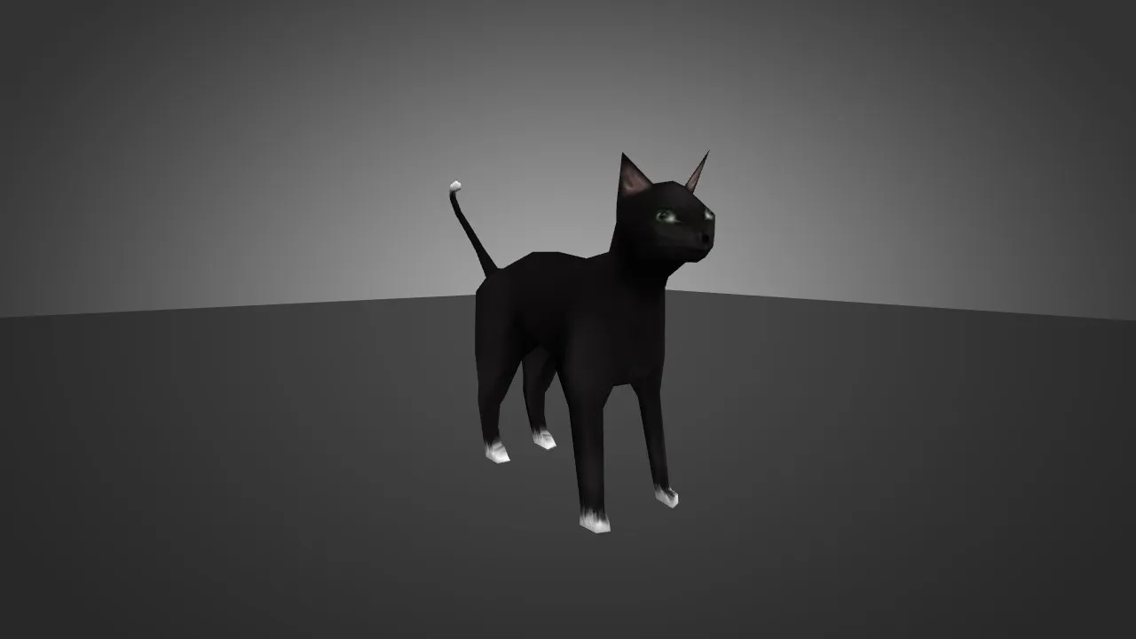 Скриншот Модель «Black Cat for Chicken» для CS 1.6 - Уникальный скин для вашего игрового опыта