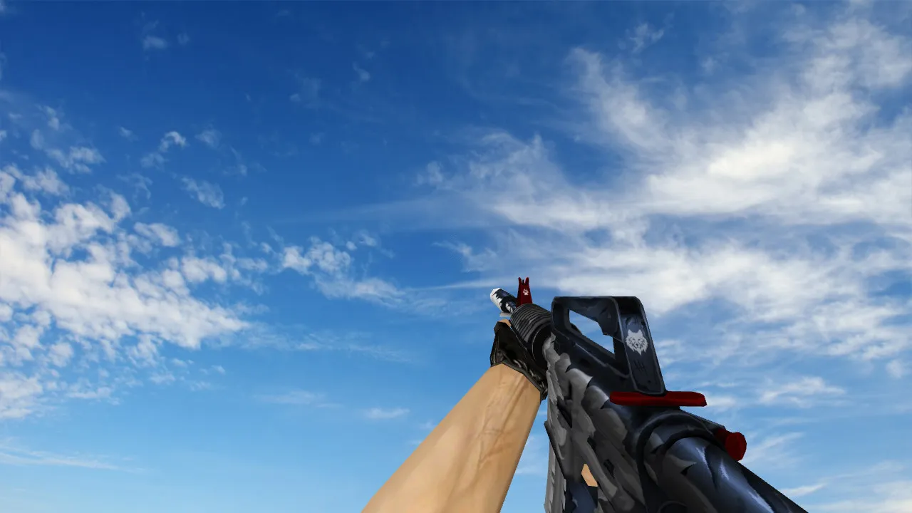 Скриншот Модель M4A1 White Fang (v_, p_, w_) для CS 1.6: звуки, анимация осмотра, текстуры