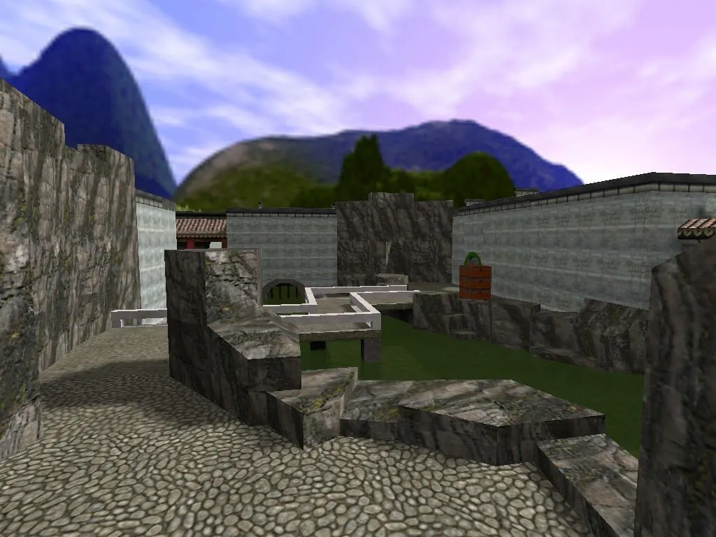 Скриншот  de_bamboo для CS 1.6: детали карты, точки для Terror/CT, боты .nav и оптимизация wpoly/epoly