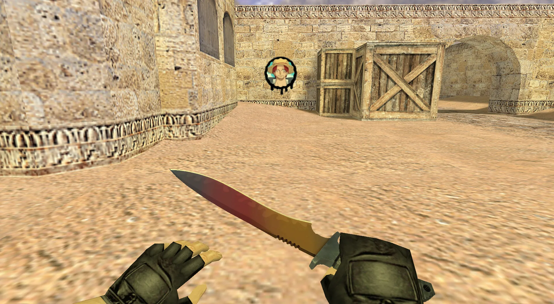 Скриншот Граффити «Шанкс» для CS 1.6 - Аниме Граффити для вашего игрового опыта