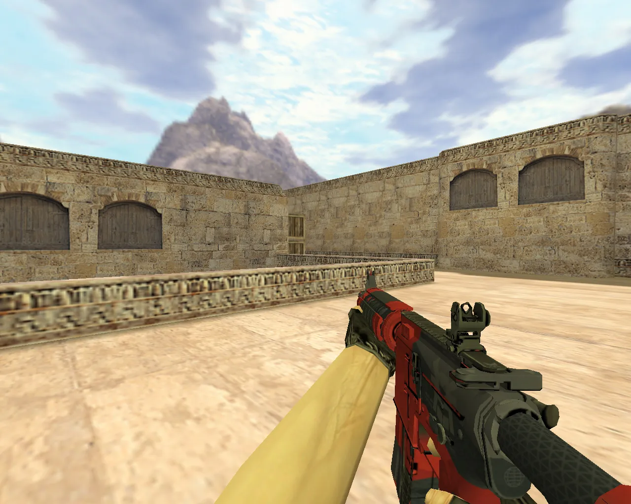 Скриншот Модель «М4А4 Злобный Дайме» для CS 1.6: v_ модели, p_ модели, w_ модели, звуки, анимация осмотра