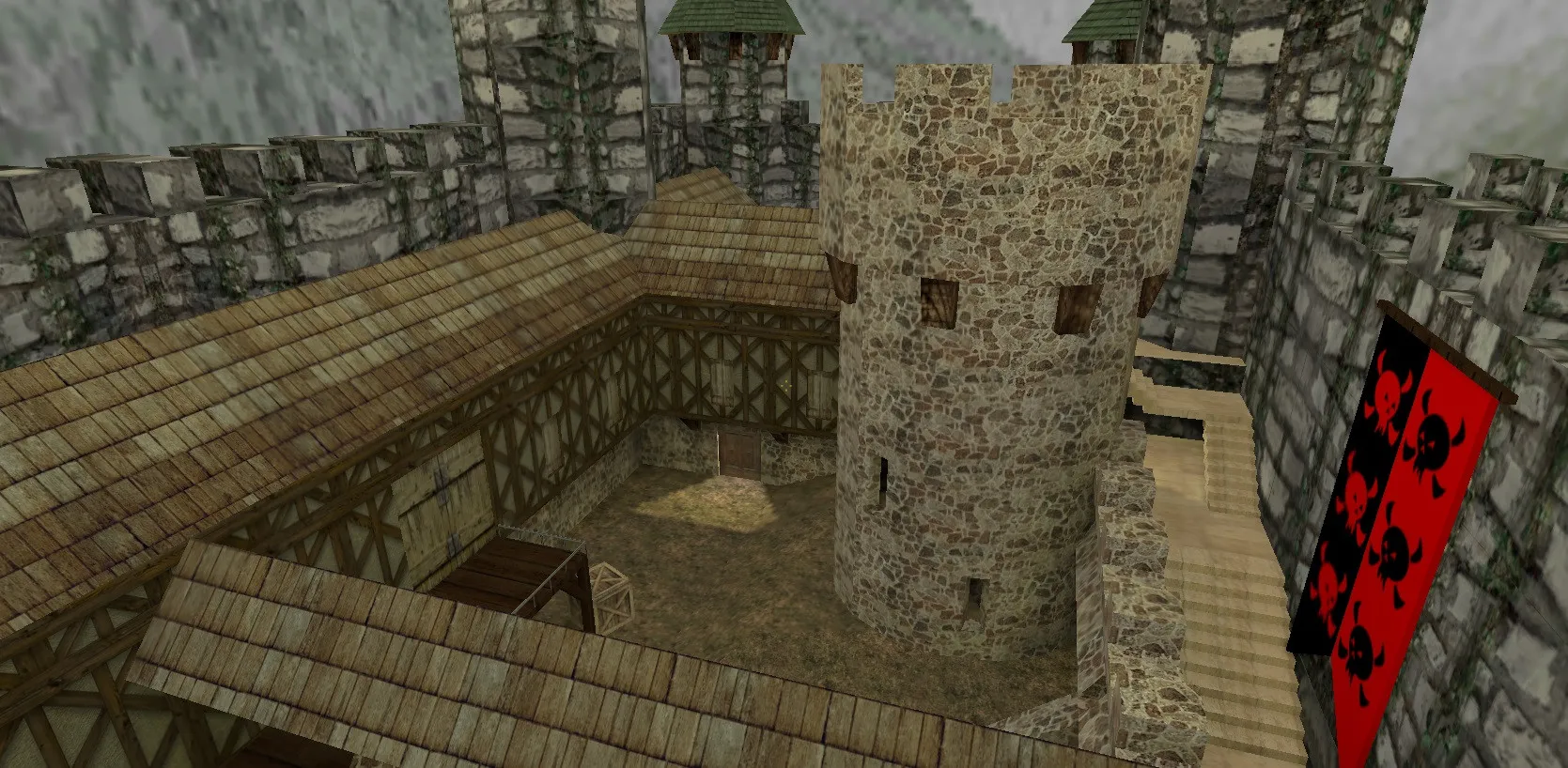 Скриншот  Карта de_as_rook для CS 1.6: точки, раунды, .nav для ботов и оптимизация wpoly/epoly