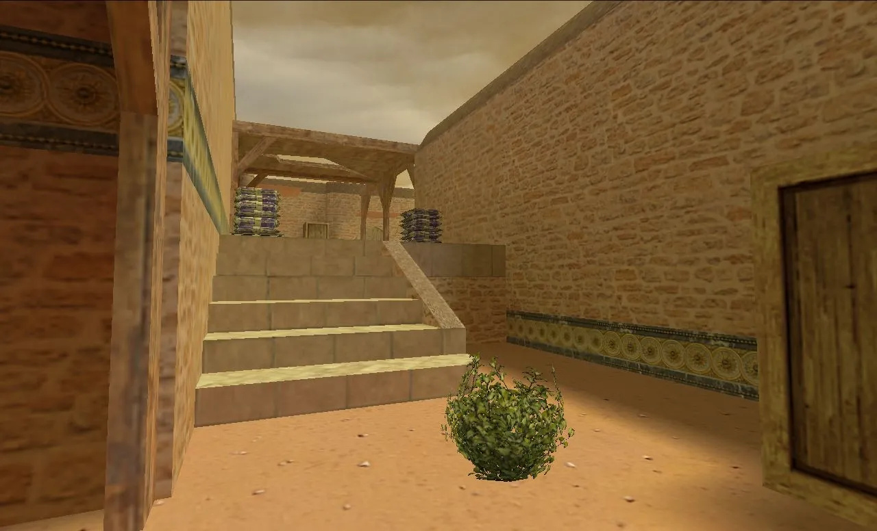 Скриншот  de_dust2_2013_final карта для CS 1.6: баланс сторон, точки под респ, .nav и оптимизация