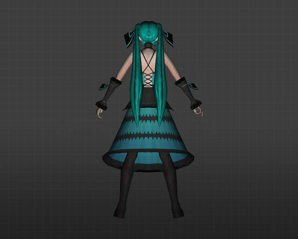 Скриншот Модель «Мику Куруми» для CS 1.6 - Уникальный Аниме Скин