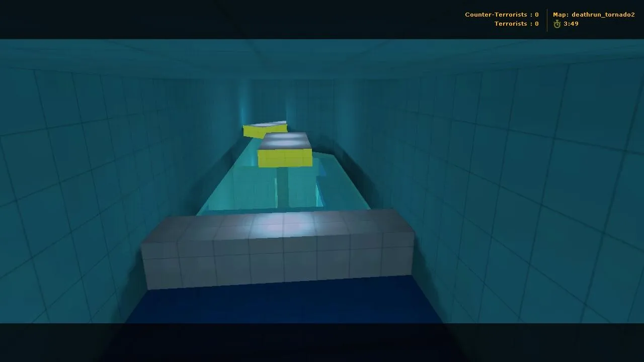 Скриншот  speedrun_tornado2 — deathrun карта для CS 1.6: ловушки, спавны, баланс сторон и .nav для ботов