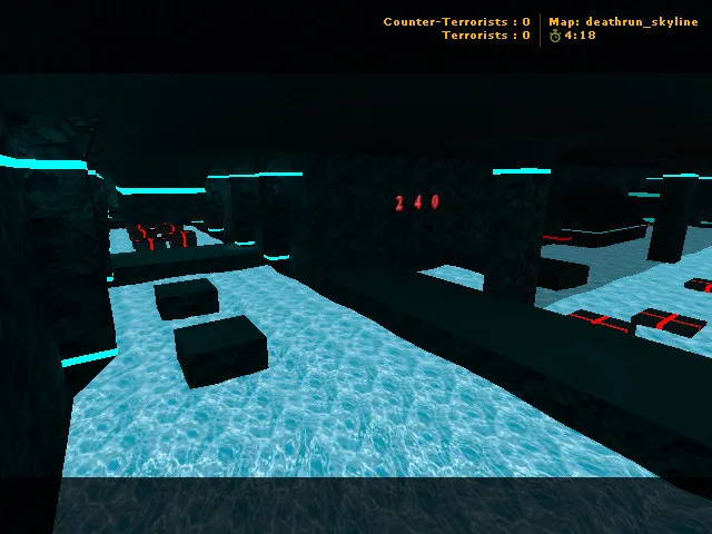 Скриншот  deathrun_watersilo для CS 1.6: карта deathrun, точки, ловушки и тактика заходов