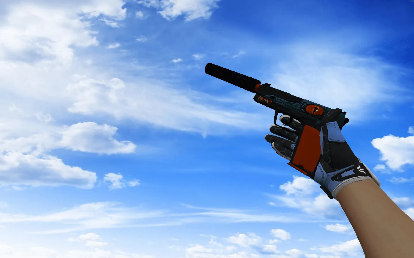 Скриншот  Пак оружия для CS 1.6 «Сверхпроводник»: спортивные перчатки и скины из CS:GO с v_ p_ w_ моделями и звуками