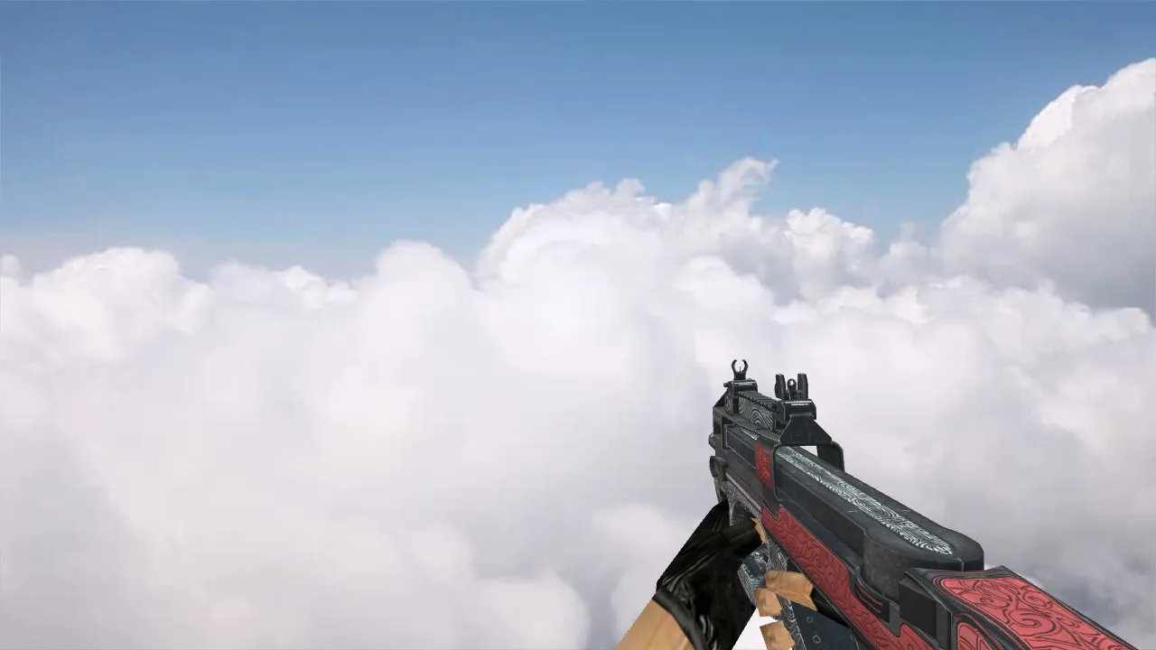 Скриншот Модель P90 Bark Beetle Red для CS 1.6 - Оружие с уникальным стилем