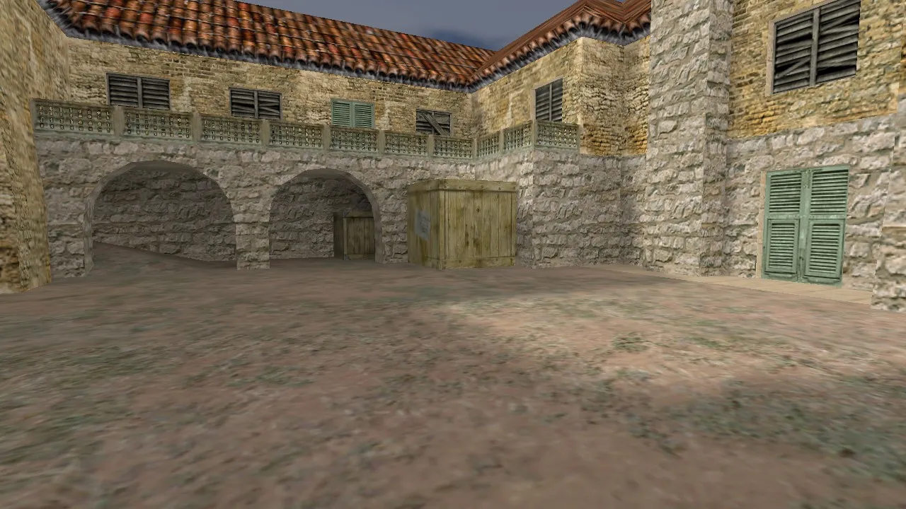 Скриншот  de_advanced для CS 1.6: разбор карты, точки, маршруты и настройка под стабильный матч