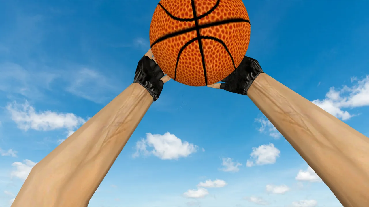 Скриншот  Модель гранаты «Баскетбольный мяч» для CS 1.6: v_grenade, p_grenade, w_grenade, звук и анимация осмотра