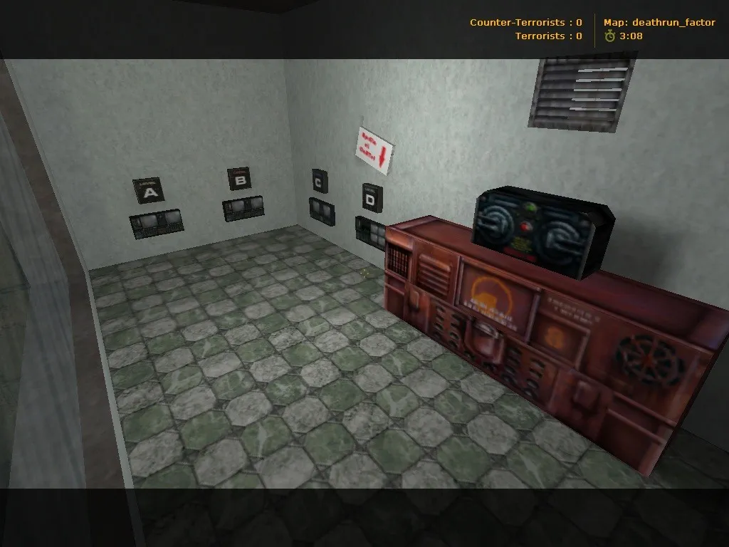 Скриншот  deathrun_factor для CS 1.6: карты deathrun, тактика за терр/контр, боты .nav, оптимизация