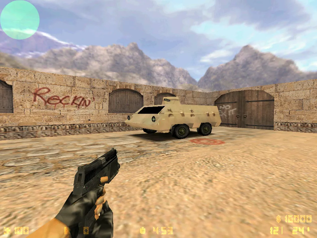 Скриншот  Карта de_dustkabul для CS 1.6: баланс сторон, точки, маршруты, bot .nav и оптимизация