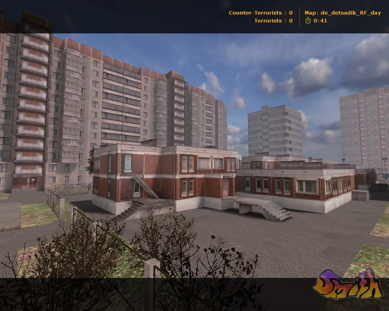 Скриншот  Карта de_detsadik_rf для CS 1.6: точки, маршруты, .nav для ботов и оптимизация wpoly/epoly