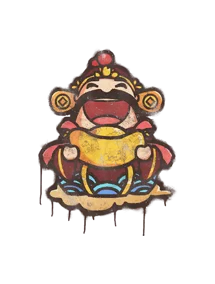 Скриншот Граффити «Бог удачи» для CS 1.6 - Уникальный стиль и удача в игре