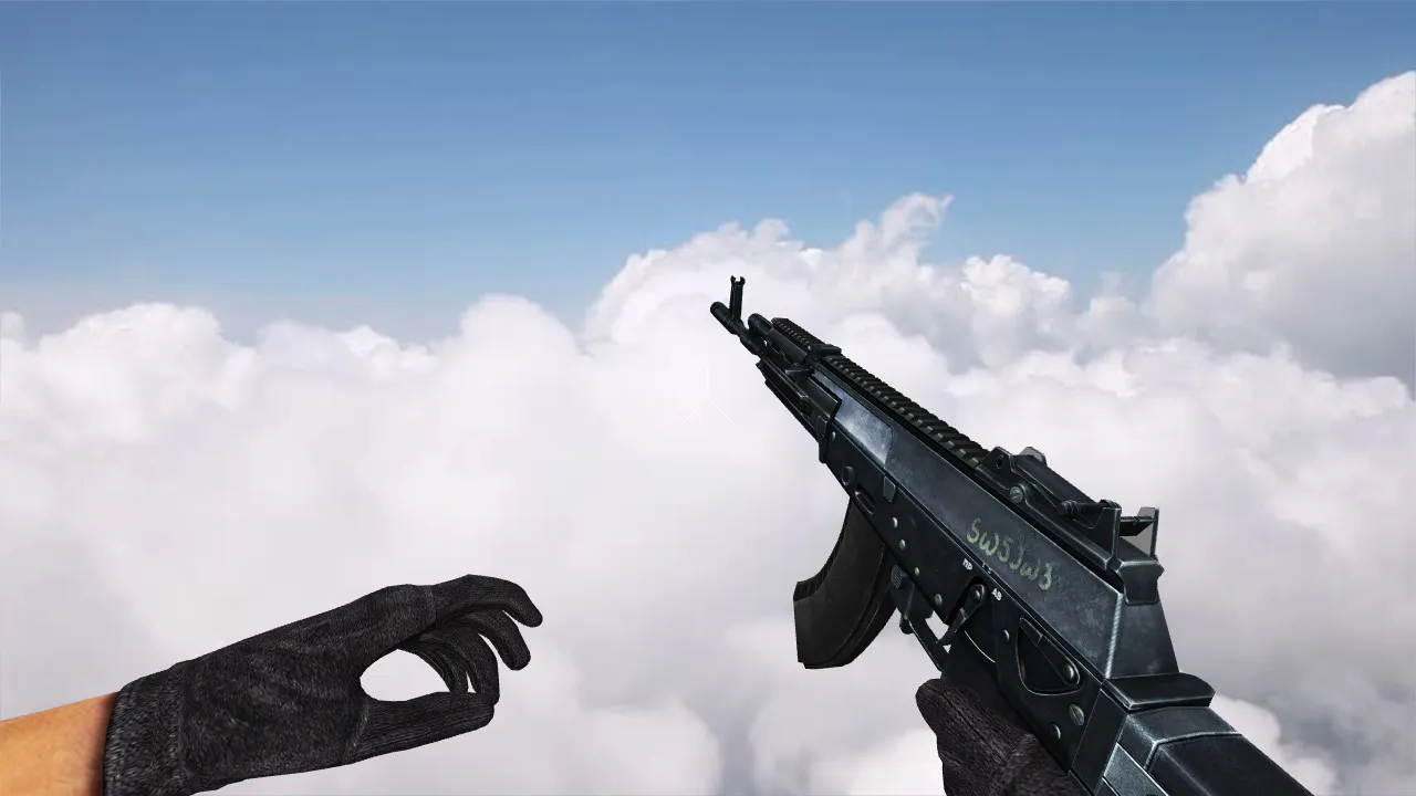 Скриншот Модель «Izmash AK12» для CS 1.6: v_ и p_ модели, звуки, анимация осмотра, текстуры